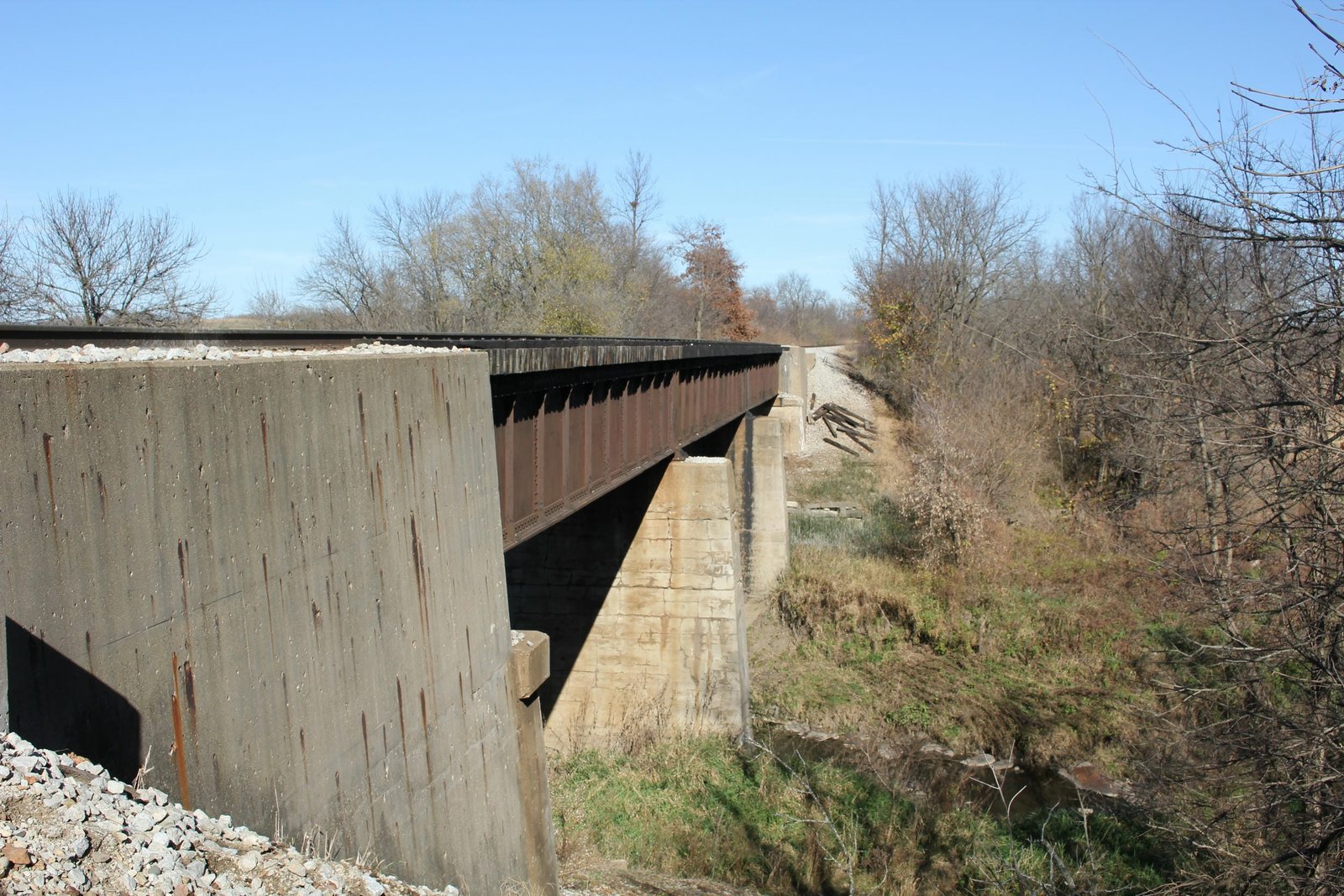 Looking east